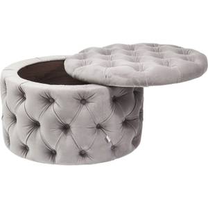 Tabouret Desire Gris - Textile - 73 x 46 x 73 cm