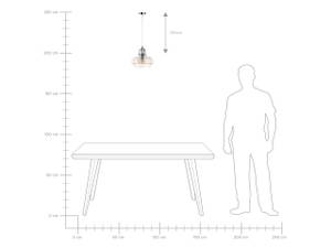 Lampe suspension WILTZ Doré - Translucide