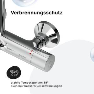 AM.PM Duschsystem mit Wannenthermostat Silber - Metall - 28 x 146 x 45 cm