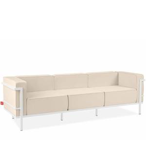 Gartensofa TRIGLO Creme - Weiß - Breite: 229 cm