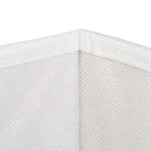 1x panier de rangement en bambou étroit Blanc - Bambou - Papier - Textile - 15 x 14 x 31 cm