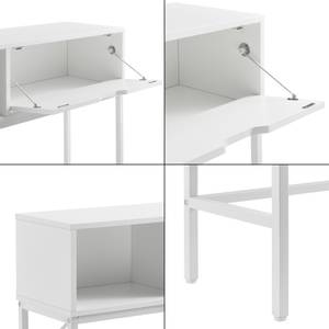 Table console Tranemo Blanc - Métal - 92 x 80 x 30 cm