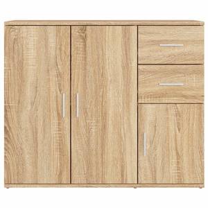 Sideboard DE4668 Braun - Holzwerkstoff - 91 x 75 x 30 cm