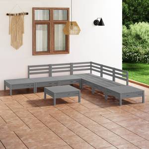 Garten-Lounge-Set (8-teilig) 3010505 Grau