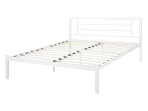 Doppelbett CUSSET Weiß - Breite: 142 cm