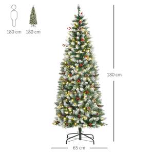 Künstlicher Weihnachtsbaum 830-380V92 Grün - Kunststoff - 65 x 180 x 65 cm