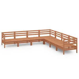 Garten-Lounge-Set Braun - Massivholz - Holzart/Dekor - 64 x 63 x 64 cm