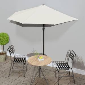 Parasol de balcon 3005106 Blanc crème - 144 x 222 x 270 cm