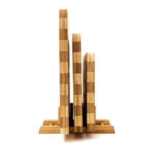 Planches à découper set de 3 pièces avec support en bois de bambou