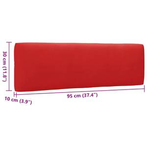 Paletten Ecksofa 3016504-5 Pinie Honig Dekor - Rot