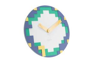 Design Wanduhr THE PIXEL. Kunststoff - 38 x 38 x 1 cm