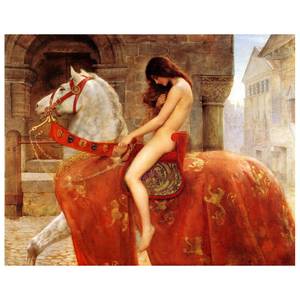 Leinwandbild Lady Godiva Textil - 2 x 60 x 75 cm