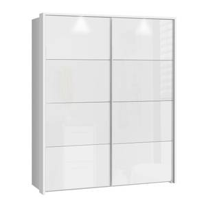 Schwebetürenschrank Sophie 6V-2 Weiß - Holzwerkstoff - 170 x 210 x 61 cm