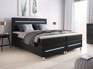 Boxspringbett Sejour Schwarz - Breite: 160 cm - H4