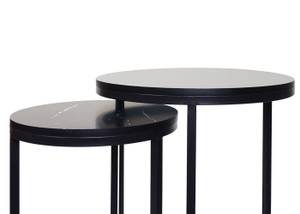 Lot de 2 tables d'appoint K46 Noir