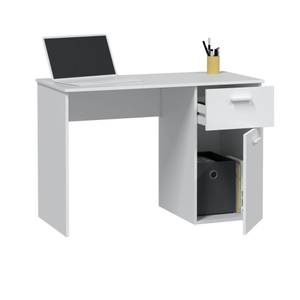 Bureau Mckinney Blanc Blanc - Bois manufacturé - 108 x 74 x 50 cm