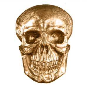 Wandskulptur SKULL XXL Gold