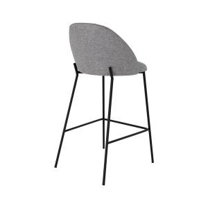 Tabouret de bar Karl (Lot de 2) Gris