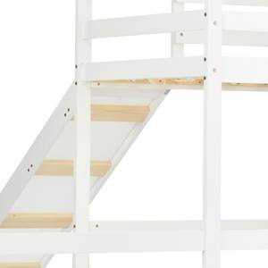 Etagenbetten Pontus Ⅰ Weiß - Holzwerkstoff - Metall - Massivholz - Holzart/Dekor - 231 x 230 x 213 cm
