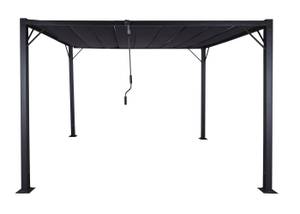 Pergola L40 Grau - Metall - 290 x 213 x 295 cm