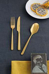 Besteckset Linear 24-teilig Gold