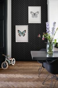 papier peint chevron 7328 Noir