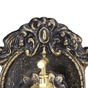 Wandbrunnen antik Braun - Gold - Metall - 25 x 40 x 13 cm