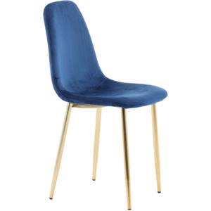 Chaise de salle à manger Polar lot de 2 Bleu - 44 x 86 x 52 cm