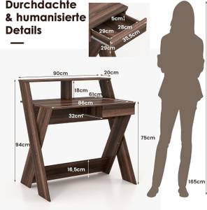 Arbeitstisch JV10759 Braun