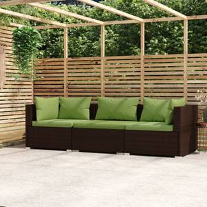 Salon de jardin (lot de 3) 3013629-4 Marron - Vert