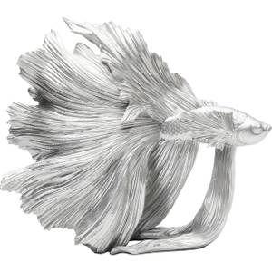 Deko Figur Betta Fish Silber - Kunststoff - 14 x 37 x 34 cm