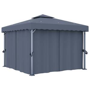 Pavillon mit Vorhang 3000568 Anthrazit - 300 x 265 cm