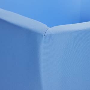 Bällebad Schaumstoff blau Blau - Weiß - Kunststoff - Textil - 80 x 30 x 80 cm