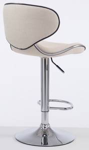 Tabouret de bar Las Vegas V2 Lot de 2 Blanc crème - Argenté