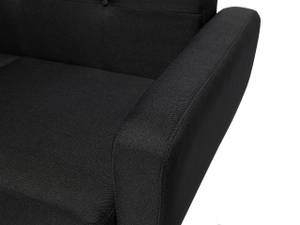 2-Sitzer Sofa FLORLI Schwarz - Eiche Hell