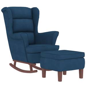 Schaukelsessel mit Hocker 3015093-2 Blau