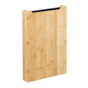 Planche à découper bambou bac Marron - Bambou - Matière plastique - 38 x 4 x 26 cm