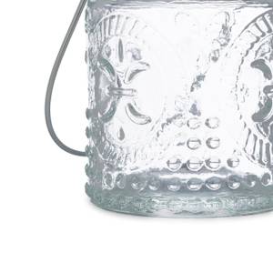 Vintage Windlicht im 12er Set Silber - Glas - Metall - 6 x 7 x 6 cm
