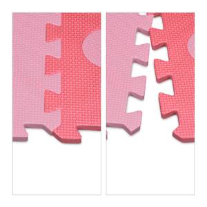 52-tlg. Puzzlematte mit Rand und Motiven Hellrosa - Pink