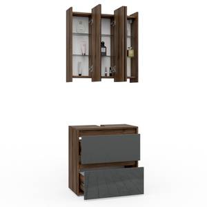 Badmöbelset Majest 2er Set Grau - Holzwerkstoff - 67 x 68 x 30 cm