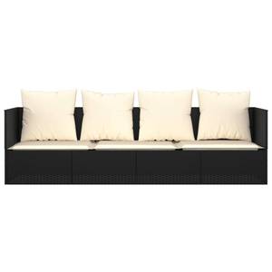 Outdoor Loungebett 3028900 Schwarz - Creme