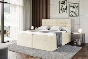 Boxspringbett BERO Beige - 140 x 110 cm - H4