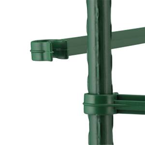 Lot de 4 treillis 150 cm Vert - Métal - Matière plastique - 32 x 150 x 32 cm