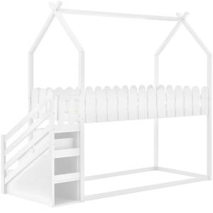 Etagenbett HomeyAtticⅠ Weiß - Massivholz - Holzart/Dekor - 96 x 212 x 243 cm