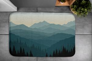 Badteppich Berge und Wald 75 x 45 x 75 cm