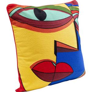 Coussin Faccia Arte droite Textile - 50 x 50 x 5 cm