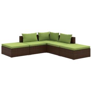 Salon de jardin (lot de 5) 3013632-3 Marron - Vert