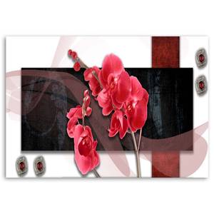 Wandbild Rote Orchidee Natur Abstrakt 60 x 40 cm