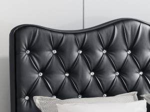 Boxspringbett Sultan Schwarz - Breite: 140 cm