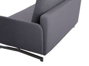 2-Sitzer Sofa BELFAST Schwarz - Grau - Textil - 140 x 68 x 80 cm